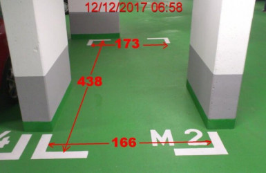 Fotos Stellplatz mit Massangaben